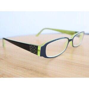 Salsa SA 1008 BK Women's Eyeglasses 49-15-135 Black/Green Full Rim FRAMES ONLY